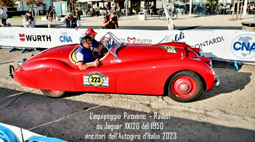 Autogiro d'Italia, vince una Jaguar XK120 del 1950, a bordo un socio CNA
